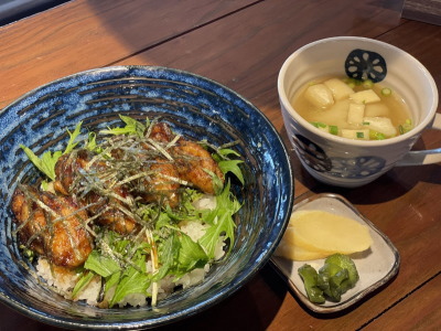 牡蠣の照り焼き丼